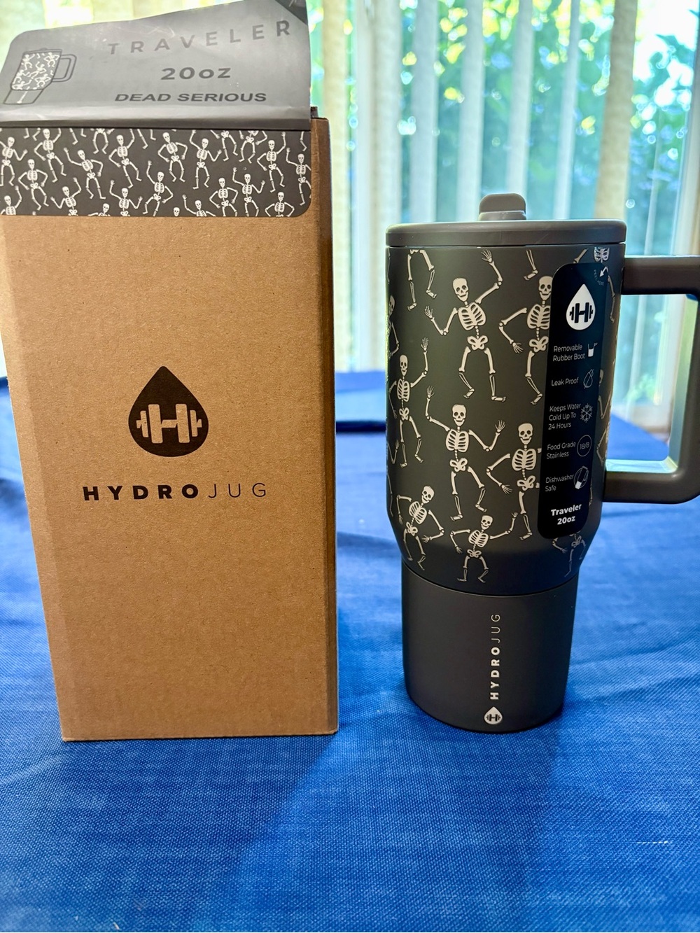 HydroJug Dead Serious 20oz Traveler, with small flaw